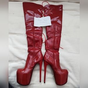 Thigh High Boot Heel size 4